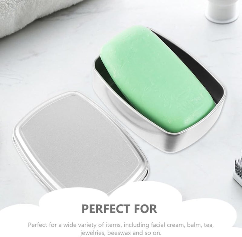 Beaupretty 4 قطع مربعة من علب مستحضرات التجميل الألومنيوم 150 مل حاويات قابلة لإعادة التعبئة للسفر - Image 4